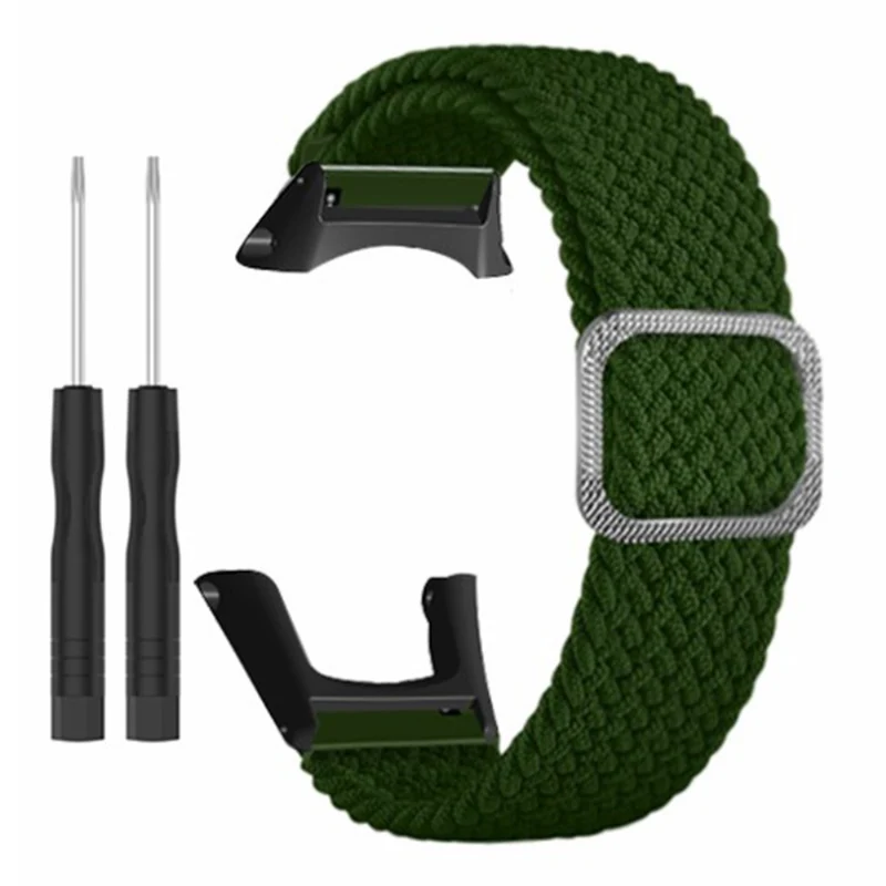 Suunto Ambit3 / Ambit2 / Ambit Braided Nylon Watch Band Adjustable Wrist Strap - Rainbow