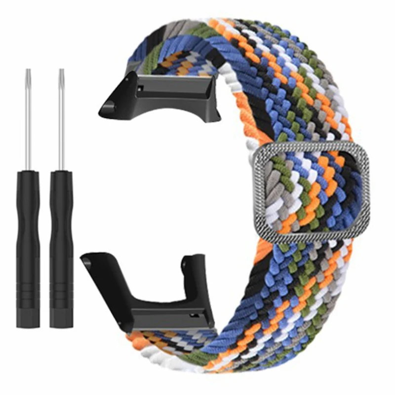 Suunto Ambit3 / Ambit2 / Ambit Braided Nylon Watch Band Adjustable Wrist Strap - Rainbow