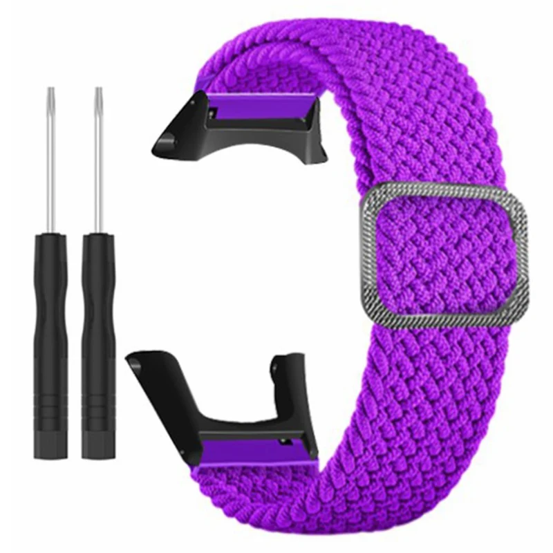 Suunto Ambit3 / Ambit2 / Ambit Braided Nylon Watch Band Adjustable Wrist Strap - Rainbow