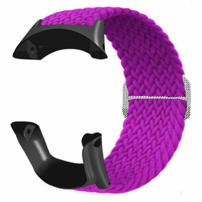 Suunto Ambit3 / Ambit2 / Ambit Braided Nylon Watch Band Adjustable Wrist Strap - Rainbow