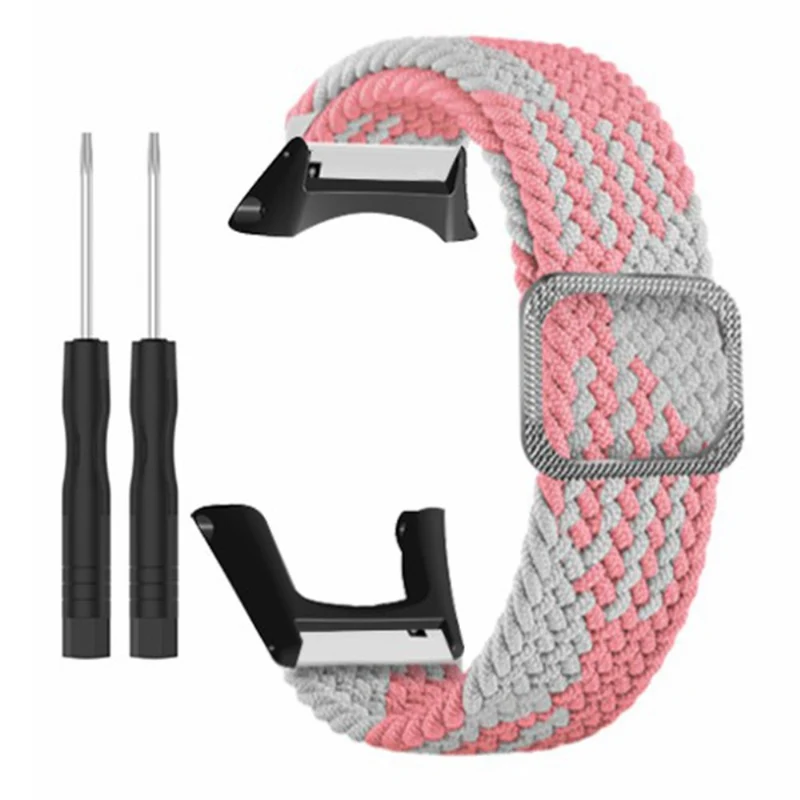 Suunto Ambit3 / Ambit2 / Ambit Braided Nylon Watch Band Adjustable Wrist Strap - Rainbow