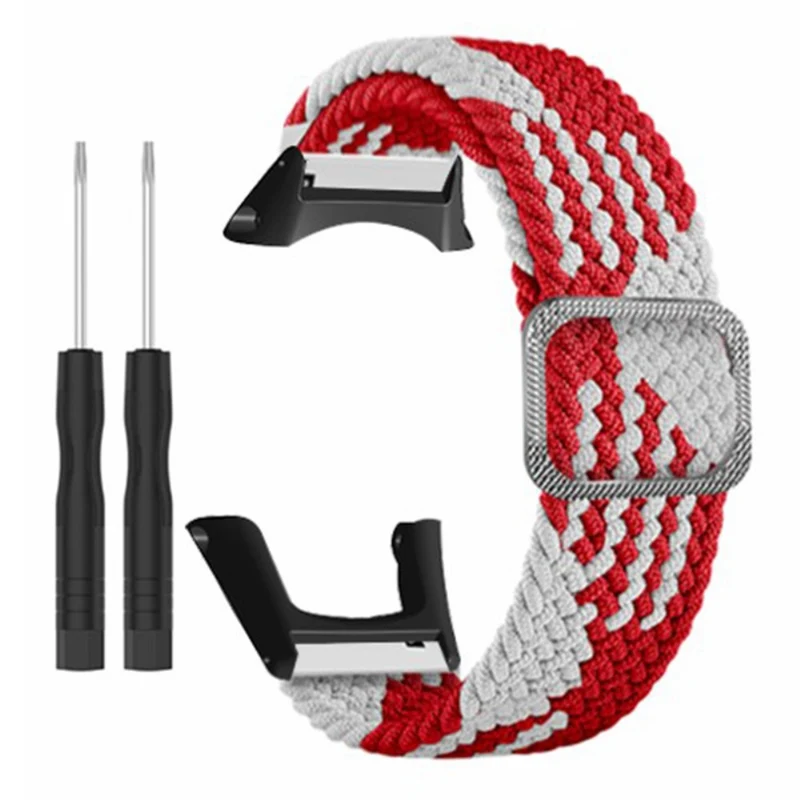 Suunto Ambit3 / Ambit2 / Ambit Braided Nylon Watch Band Adjustable Wrist Strap - Rainbow