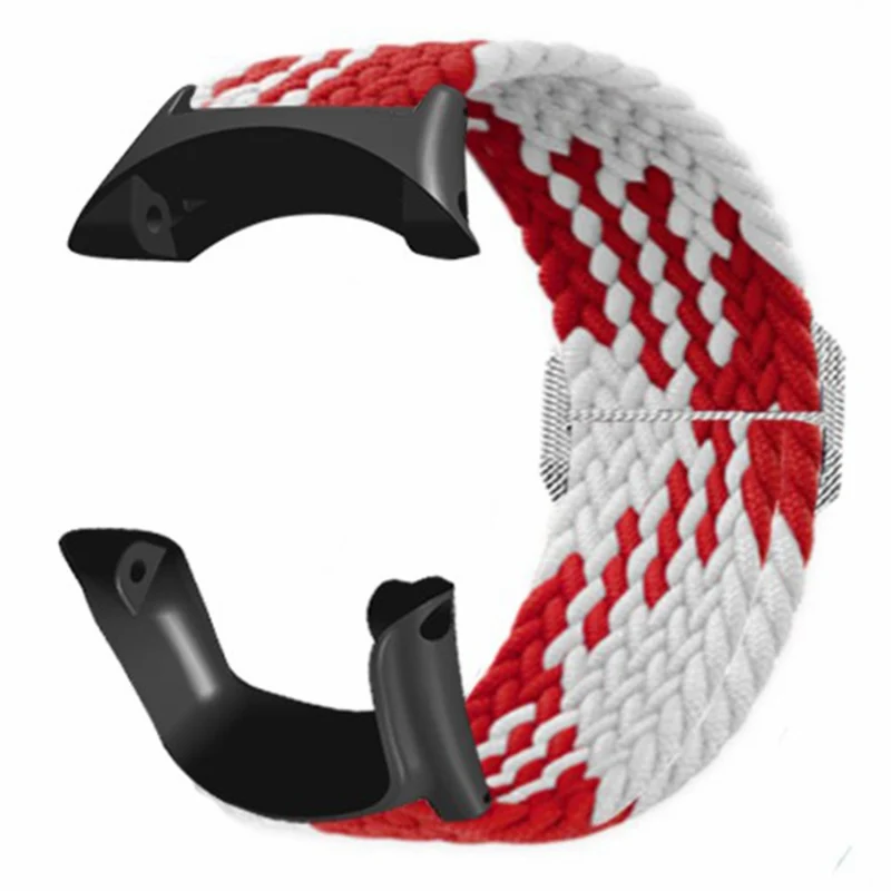 Suunto Ambit3 / Ambit2 / Ambit Braided Nylon Watch Band Adjustable Wrist Strap - Rainbow