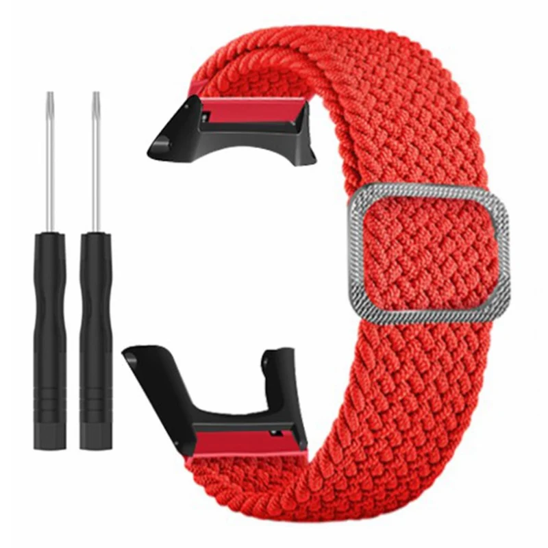 Suunto Ambit3 / Ambit2 / Ambit Braided Nylon Watch Band Adjustable Wrist Strap - Rainbow