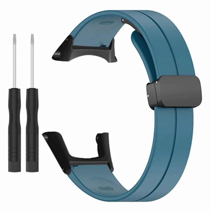 Suunto Ambit3 Peak / Ambit2 Watch Band Silicone Soft Strap with Magnetic Folding Clasp - Army Green