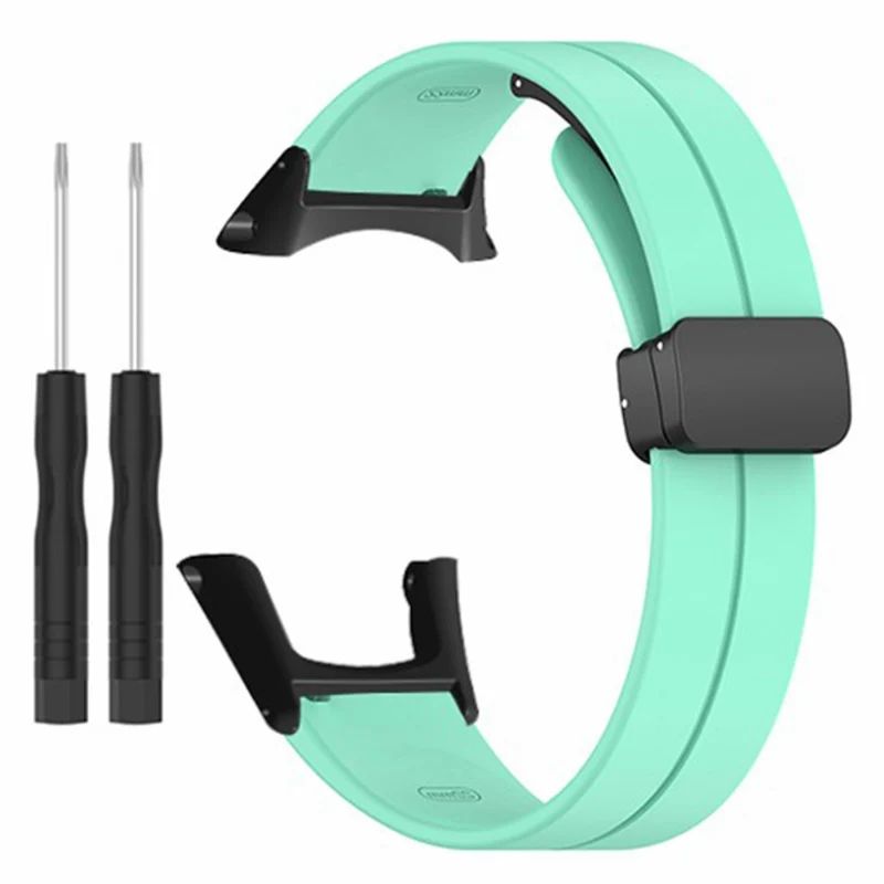 Suunto Ambit3 Peak / Ambit2 Watch Band Silicone Soft Strap with Magnetic Folding Clasp - Army Green