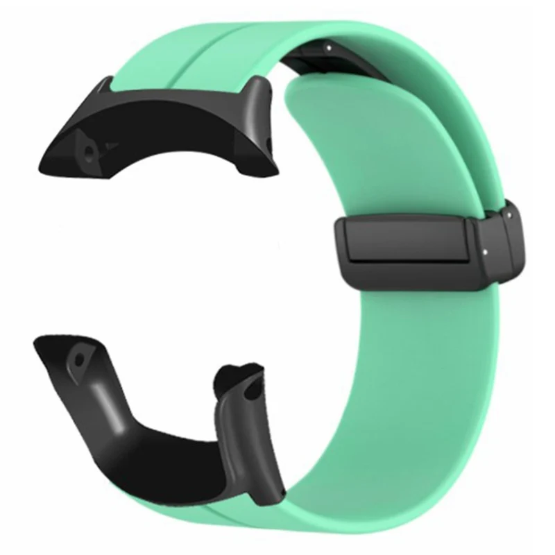 Suunto Ambit3 Peak / Ambit2 Watch Band Silicone Soft Strap with Magnetic Folding Clasp - Army Green
