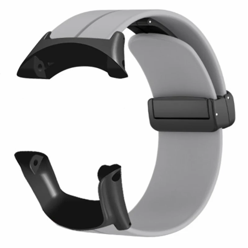 Suunto Ambit3 Peak / Ambit2 Watch Band Silicone Soft Strap with Magnetic Folding Clasp - Army Green