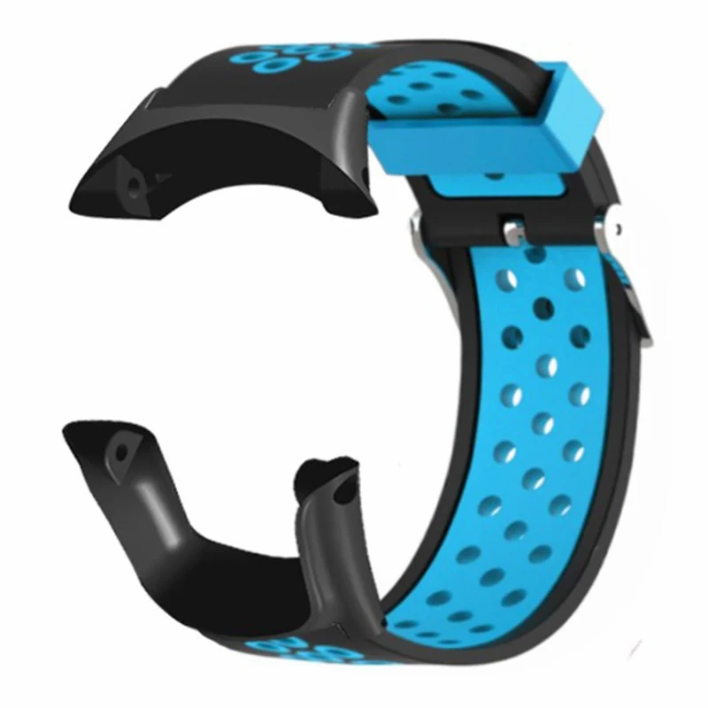 Suunto Ambit3 Peak / Ambit2 Watch Band Silicone Breathable Wristband - Black+Red