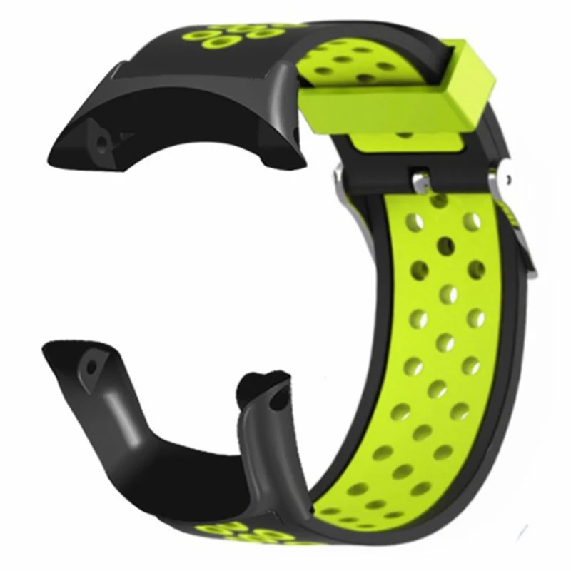 Suunto Ambit3 Peak / Ambit2 Watch Band Silicone Breathable Wristband - Black+Red