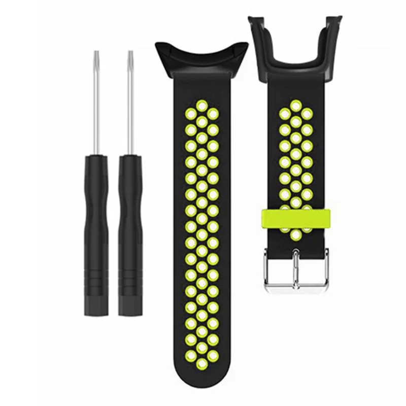Suunto Ambit3 Peak / Ambit2 Watch Band Silicone Breathable Wristband - Black+Red