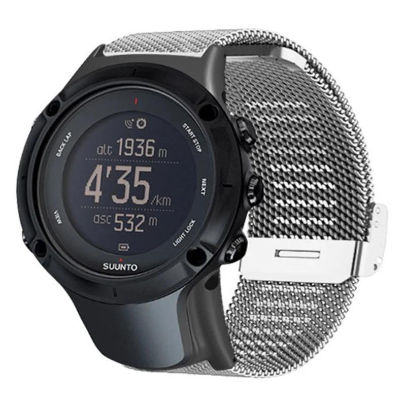Suunto Ambit3 Peak / Ambit2 Watch Band Milanese Stainless Steel Mesh Strap