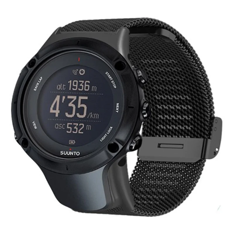Suunto Ambit3 Peak / Ambit2 Watch Band Milanese Stainless Steel Mesh Strap