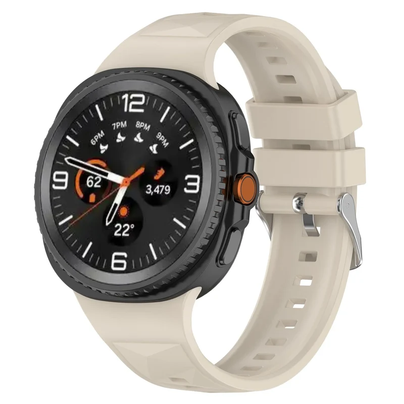 Samsung Galaxy Watch 9 - 40mm Silikonarmband in Diamantoptik (Polarstern)