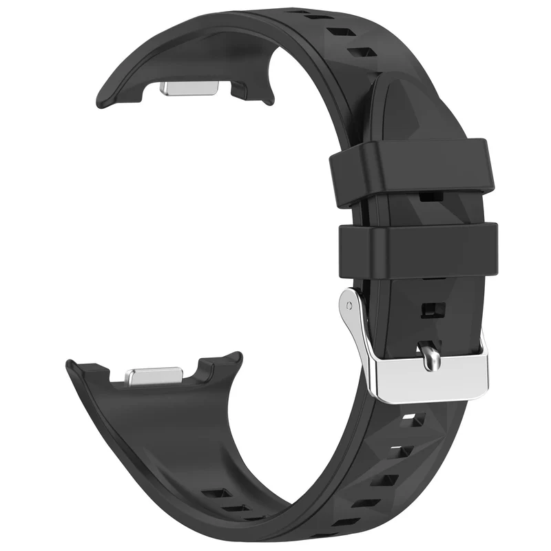 Samsung Galaxy Watch 9 - 40mm Silikonarmband in Diamantoptik (Schwarz)