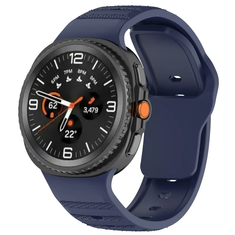Samsung Galaxy Watch 9 - 40mm Outdoor Silikonarmband (Dunkelblau)