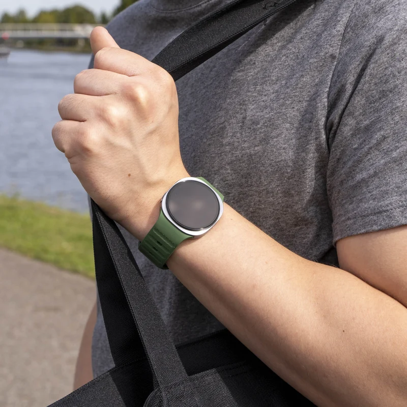 Samsung Galaxy Watch 9 - 40mm Outdoor Silikonarmband (Armeegrün)