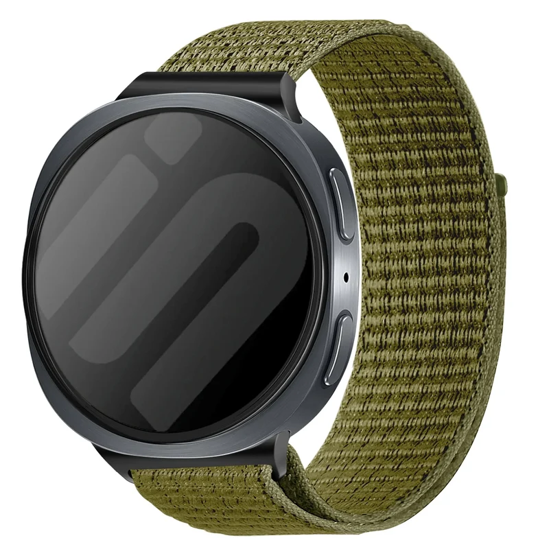 Samsung Galaxy Watch 9 - 44mm Nylonarmband (Olivgrün)