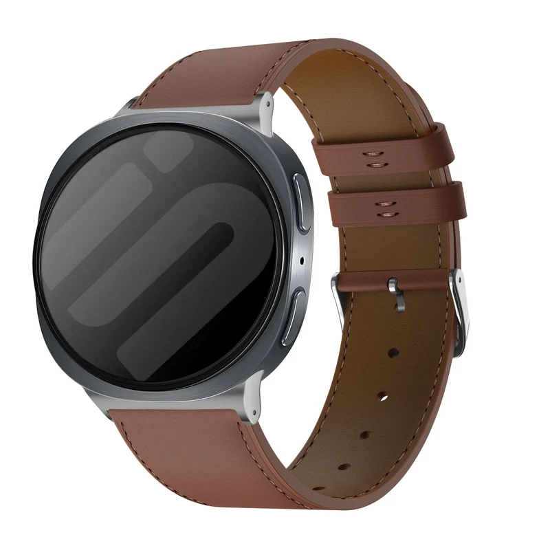 Samsung Galaxy Watch 9 - 40mm Modernes Lederarmband (Braun)