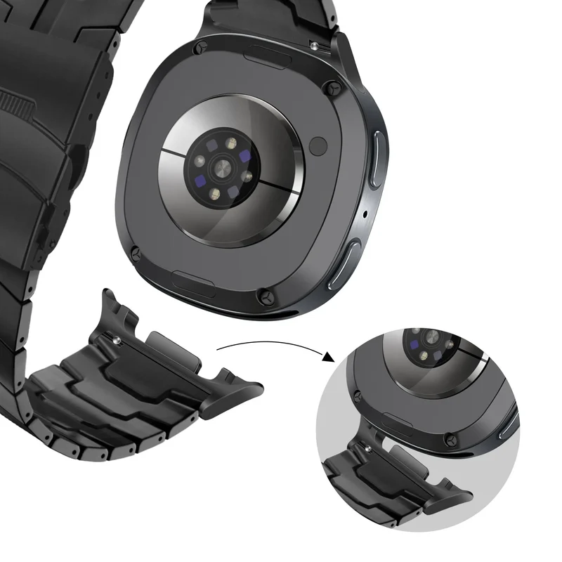 Bandz Samsung Galaxy Watch 9 - 40mm Titanarmband 'Iron' (Schwarz)