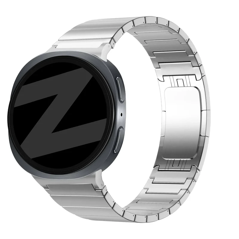 Bandz Samsung Galaxy Watch 9 - 44mm Titanarmband 'One Bead' (Silber)