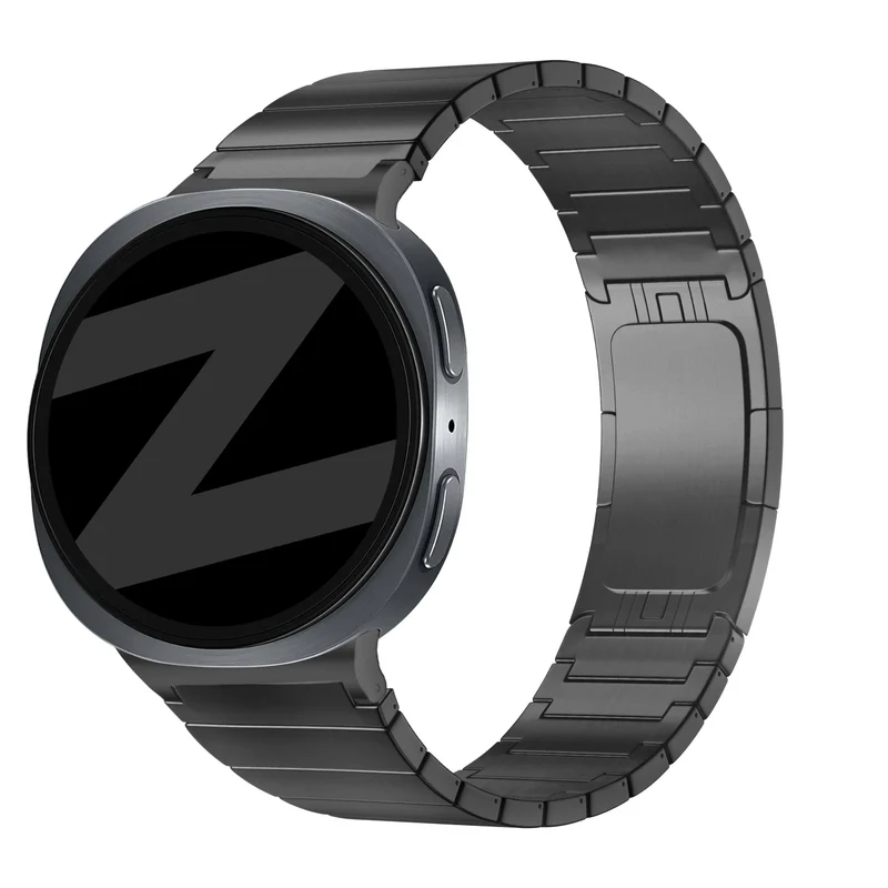 Bandz Samsung Galaxy Watch 9 - 44mm Titanarmband 'One Bead' (Schwarz)