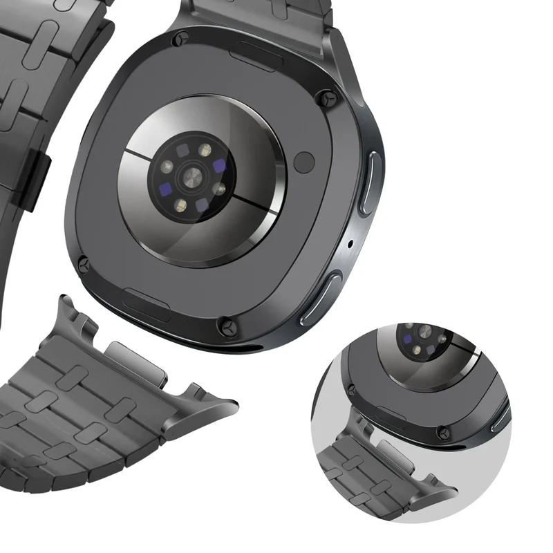 Bandz Samsung Galaxy Watch 9 - 40mm Stahlarmband 'Royal' (Schwarz)