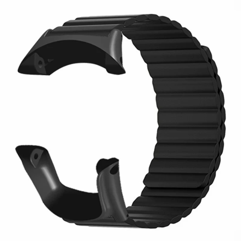 Suunto Ambit3 Peak / Ambit2 Silicone Sport Strap Magnetic Watch Band - Black+Yellow