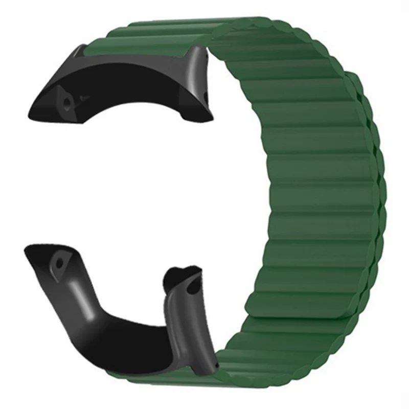 Suunto Ambit3 Peak / Ambit2 Silicone Sport Strap Magnetic Watch Band - Black+Yellow