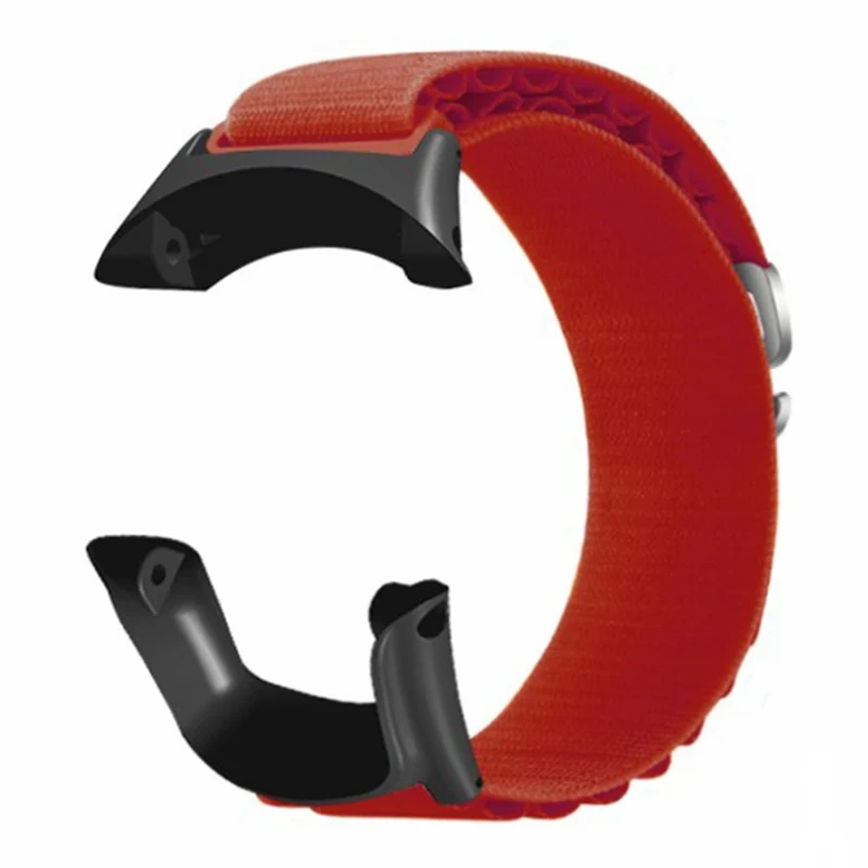 Suunto Ambit3 / Ambit3 Peak Loop Nylon Bands Sport Nylon Replacement Strap - White+Orange