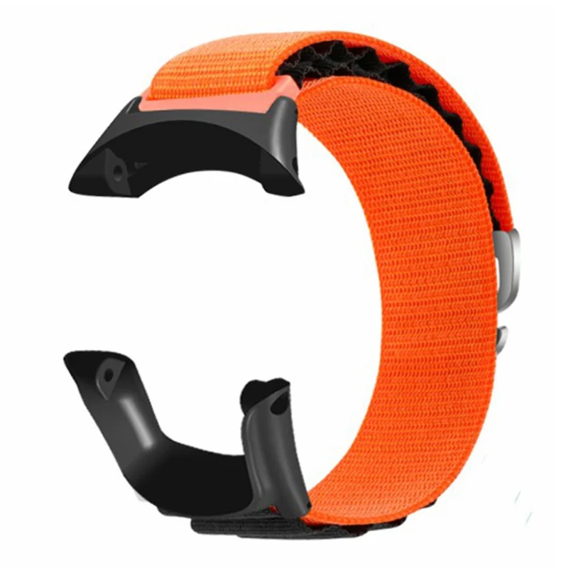 Suunto Ambit3 / Ambit3 Peak Loop Nylon Bands Sport Nylon Replacement Strap - White+Orange