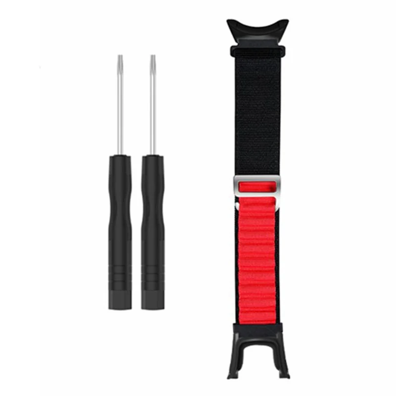 Suunto Ambit3 / Ambit3 Peak Loop Nylon Bands Sport Nylon Replacement Strap - White+Orange