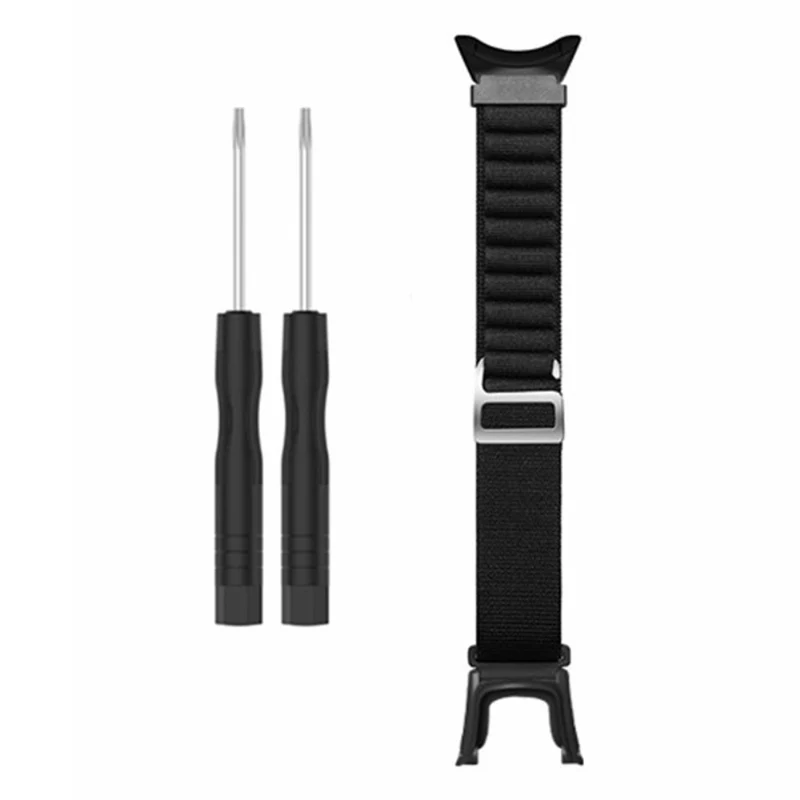 Suunto Ambit3 / Ambit3 Peak Loop Nylon Bands Sport Nylon Replacement Strap - White+Orange