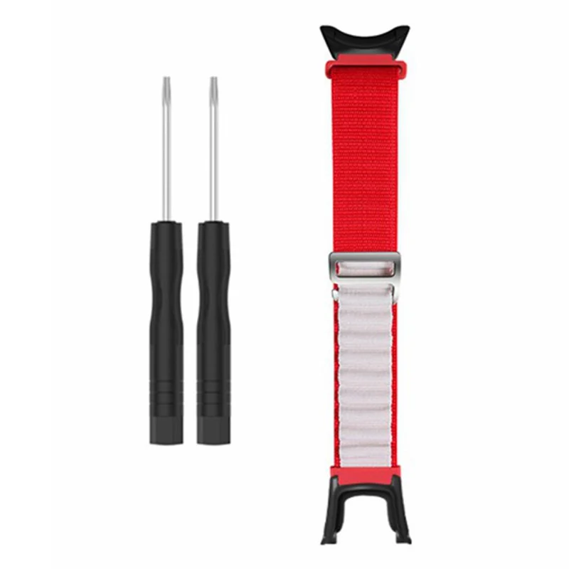 Suunto Ambit3 / Ambit3 Peak Loop Nylon Bands Sport Nylon Replacement Strap - White+Orange