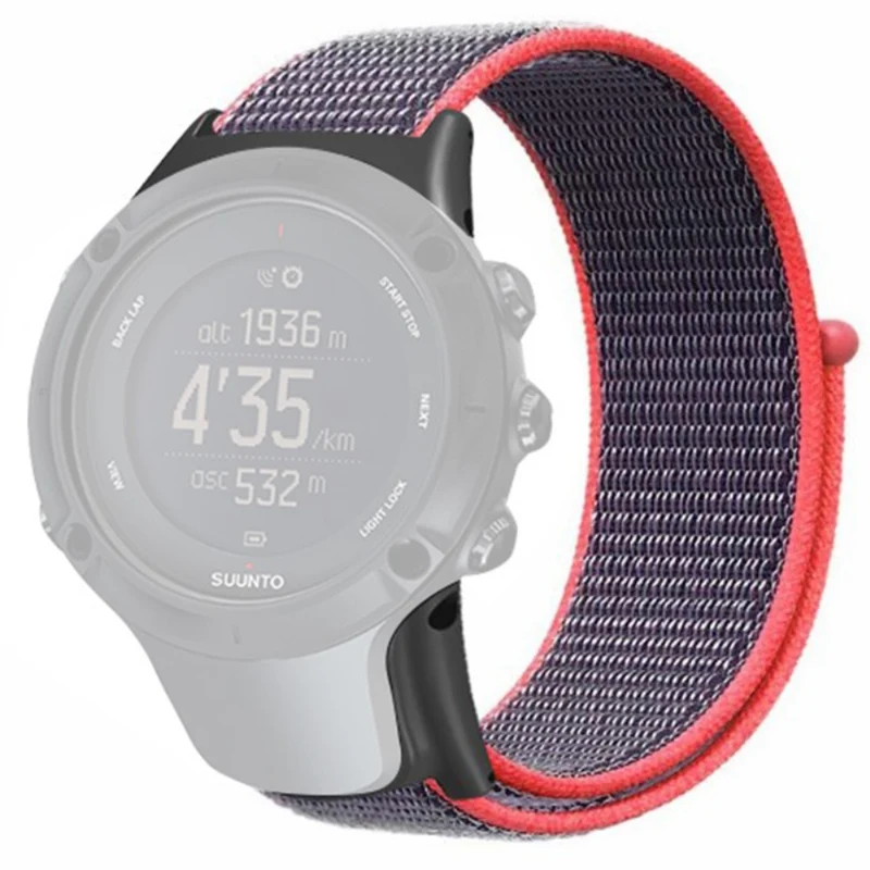 Suunto Ambit3 / Ambit3 Peak Watch Band Nylon Sport Loop Watch Strap
