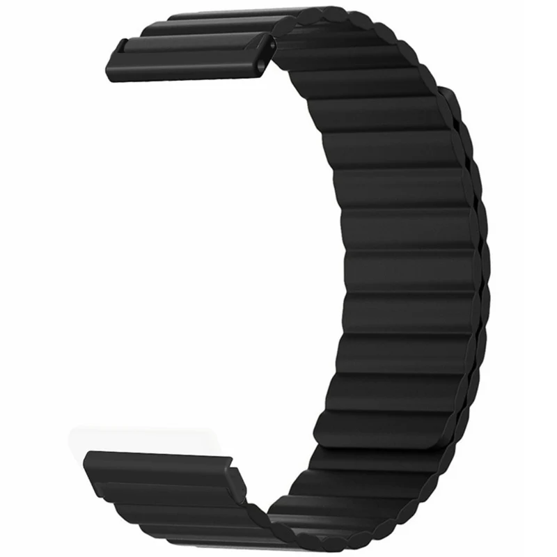 Suunto Spartan Sport Wrist HR Baro / Suunto 7 Magnetic Band 24mm Silicone Watch Strap - Black+Orange