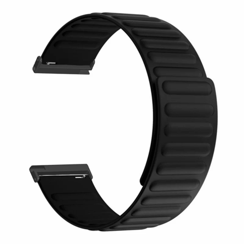 Suunto Spartan Sport Wrist HR Baro / Suunto 7 Magnetic Band 24mm Silicone Watch Strap - Black+Orange