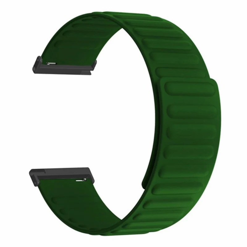 Suunto Spartan Sport Wrist HR Baro / Suunto 7 Magnetic Band 24mm Silicone Watch Strap - Black+Orange