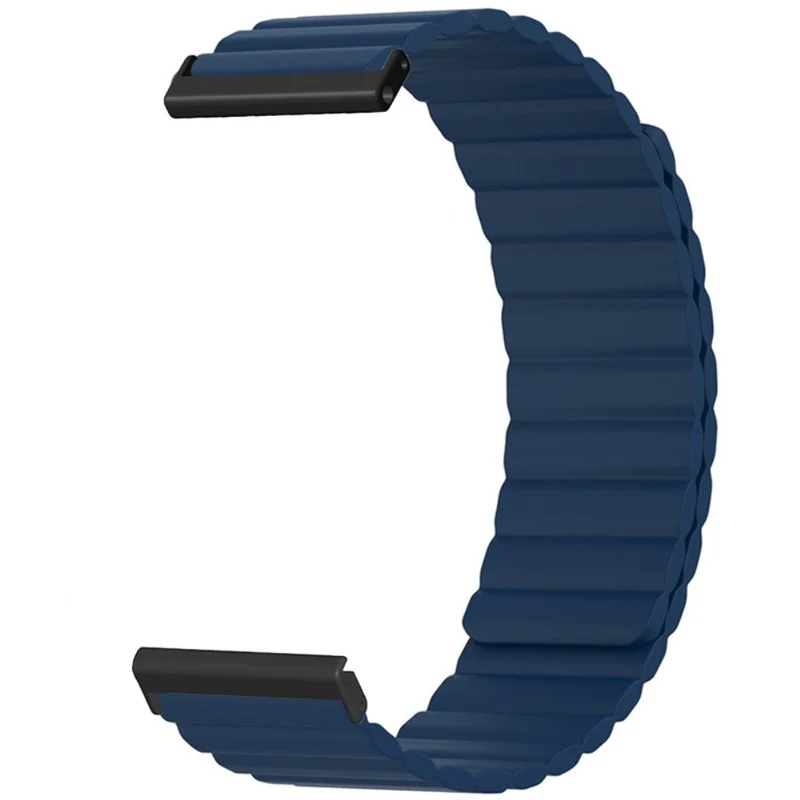 Suunto Spartan Sport Wrist HR Baro / Suunto 7 Magnetic Band 24mm Silicone Watch Strap - Black+Orange