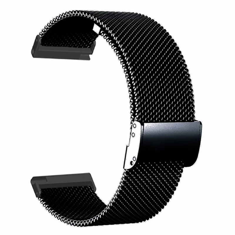 Suunto Spartan Sport Wrist HR Baro / Suunto 7 Watch Band 24mm Stainless Steel Mesh Watch Strap