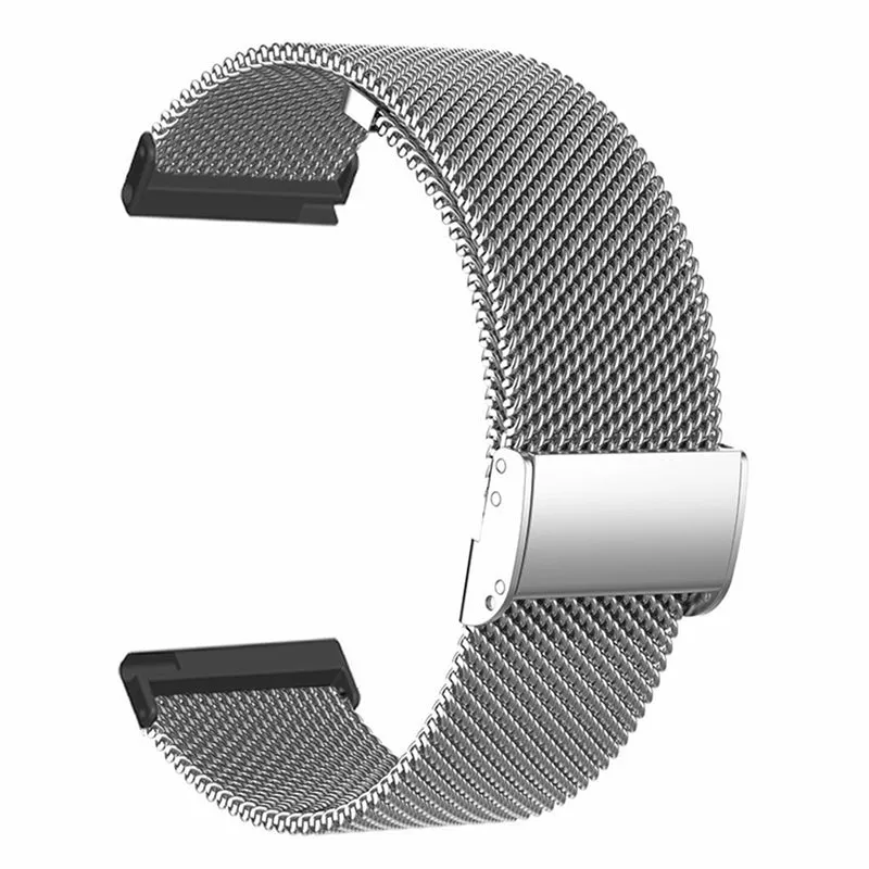 Suunto Spartan Sport Wrist HR Baro / Suunto 7 Watch Band 24mm Stainless Steel Mesh Watch Strap