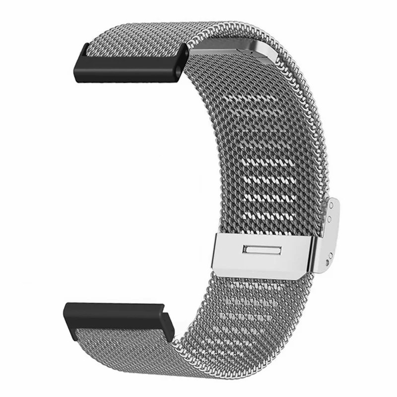 Suunto Spartan Sport Wrist HR Baro / Suunto 7 Watch Band 24mm Stainless Steel Mesh Watch Strap