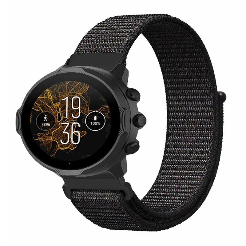Suunto Spartan Sport Wrist HR Baro / Suunto 7 Strap 24mm Nylon Sport Loop Watch Bands