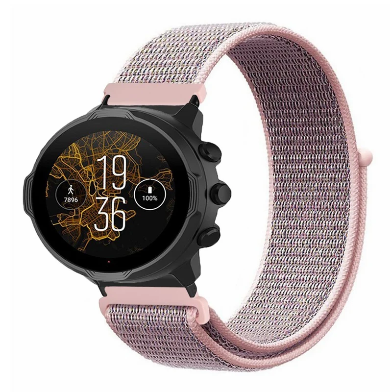 Suunto Spartan Sport Wrist HR Baro / Suunto 7 Strap 24mm Nylon Sport Loop Watch Bands