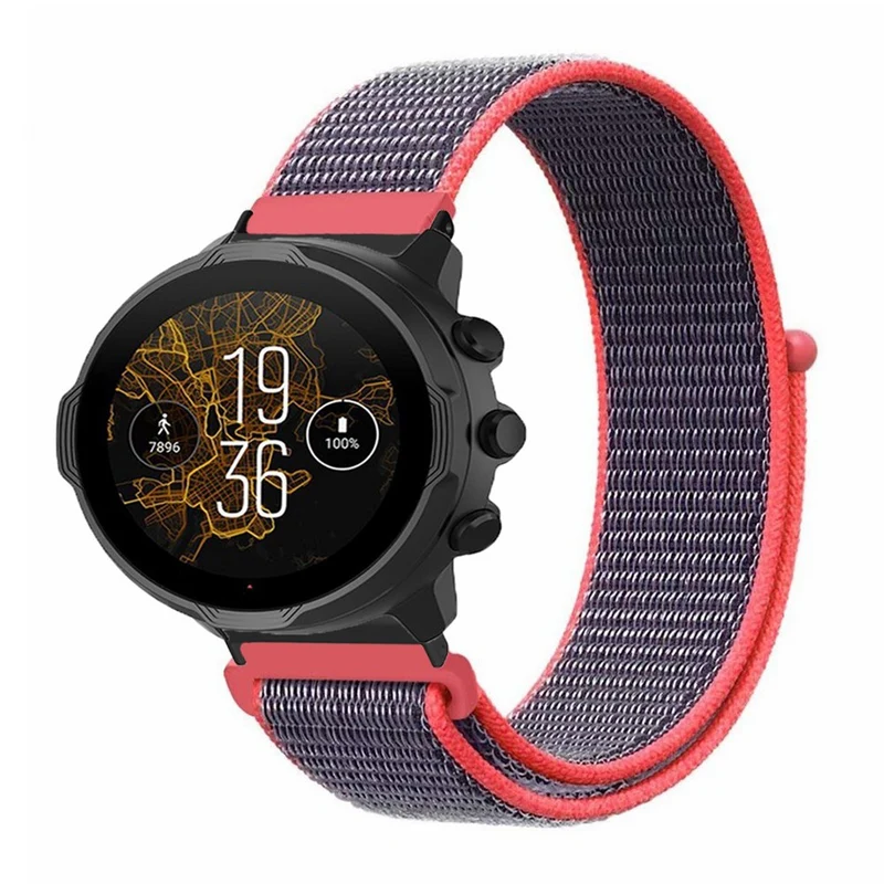 Suunto Spartan Sport Wrist HR Baro / Suunto 7 Strap 24mm Nylon Sport Loop Watch Bands