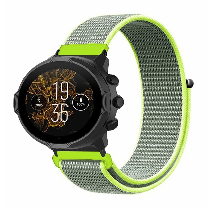 Suunto Spartan Sport Wrist HR Baro / Suunto 7 Strap 24mm Nylon Sport Loop Watch Bands