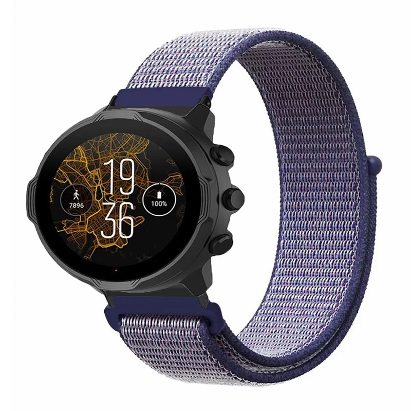 Suunto Spartan Sport Wrist HR Baro / Suunto 7 Strap 24mm Nylon Sport Loop Watch Bands