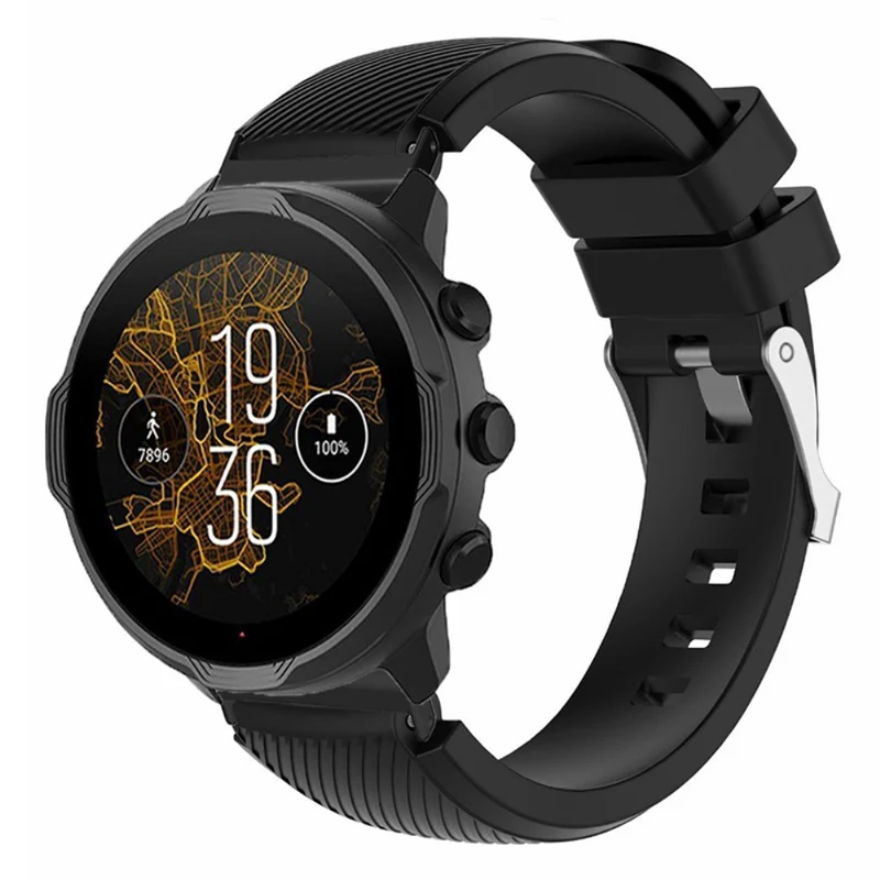 Suunto Spartan Sport Wrist HR Baro / Suunto 7 Watch Strap 24mm Twill Texture Flexible Band