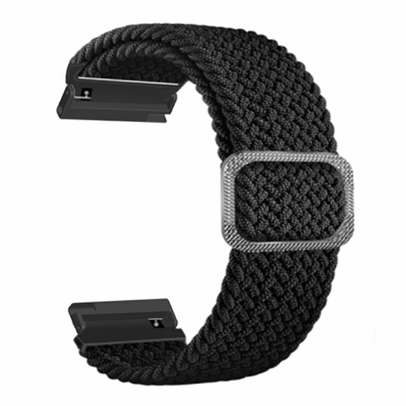 Suunto Spartan Sport Wrist HR Baro / Suunto 7 Watch Strap 24mm Braided Nylon Band - Pink+White