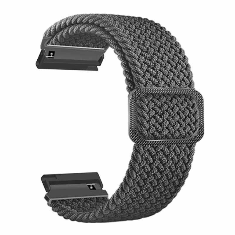 Suunto Spartan Sport Wrist HR Baro / Suunto 7 Watch Strap 24mm Braided Nylon Band - Pink+White